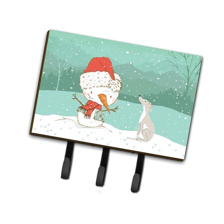 Carolines Treasures Italian Greyhound Snowman Christmas Leash or Key Holder CK2089TH68